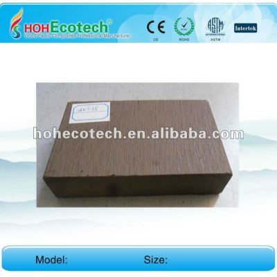 Anti-UV water-proof wood plastic composite solid decking board (CE ROHS)