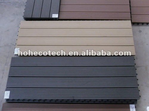 300x600mm Internal/external flooring DIY wpc composite decking tiles