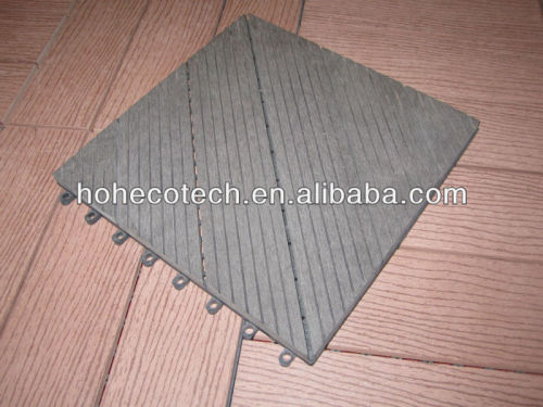 9 modes to choose PE BASE anti slip bathroom tile Composite Diy Decking Tile wpc tile