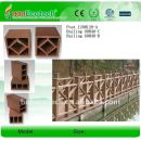 Wpc decking ao ar livre, trilhos ( iso9001, iso14001, rohs, ce )