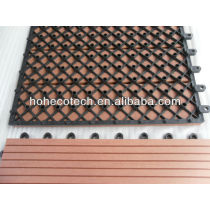 300x300mm wpc tile PE BASE anti slip bathroom tile Composite Diy Decking Tile