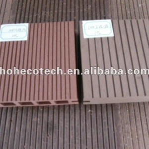 plancher extérieur composé en plastique en bois de vente chaude durable (preuve de l'eau, résistance UV, résistance à se décomposer et fente)