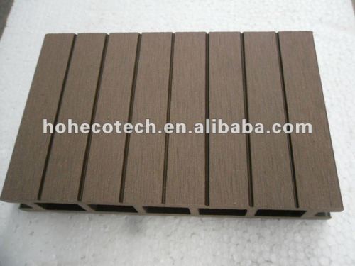 100% recycled wpc high quality hollow decking (wpc flooring/wpc wall panel/wpc leisure products)