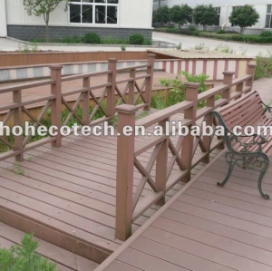 Eco-friendly (Wood plastic composite) wpc Decorative Outdoor Railing /stair railing/guard rails/garden railing