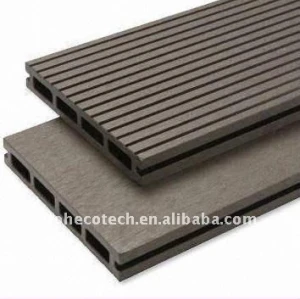 decking en bois extérieur /flooring de Decking composé en plastique en bois de conception de cavité de coutume-longueur de 150*25mm