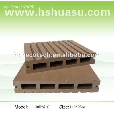Durable crack and rot resistant,anti-UV hollow wpc decking