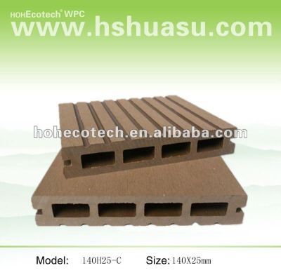 Durable crack and rot resistant,anti-UV hollow wpc decking