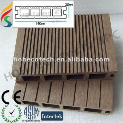 High strength waterproof wpc(plastic wood composite) decking floor