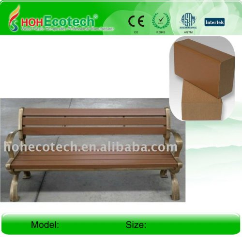 Impermeabile esterno legno/bambù panca di legno composito di plastica panca/sedie