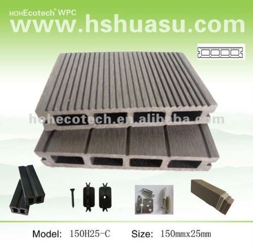 Natural Feel Wood Plastic Composite Decking/ composite deck/ decking floor