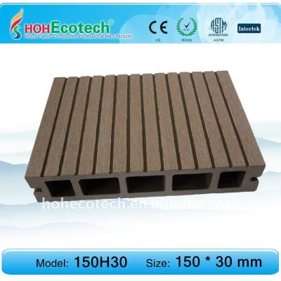 Best selling European standard Eco-friendly hollow wpc outdoor decking (with certificates)
