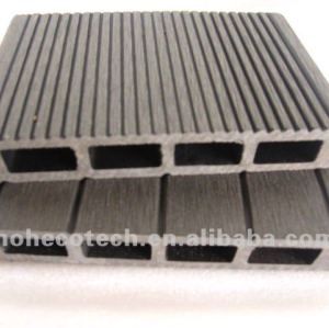 150mm*25mm two sides grooved composite decking--wood+HDPE