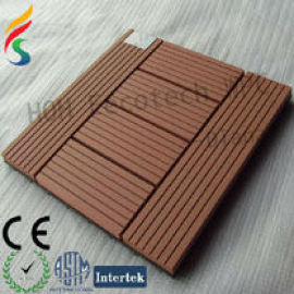 plastic wood outdoor decorative deck tile/weather board