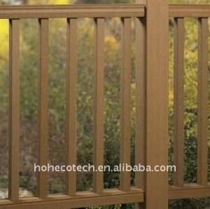 custom-length WPC composite fencing/railing outdoor railing WPC fence composite railing