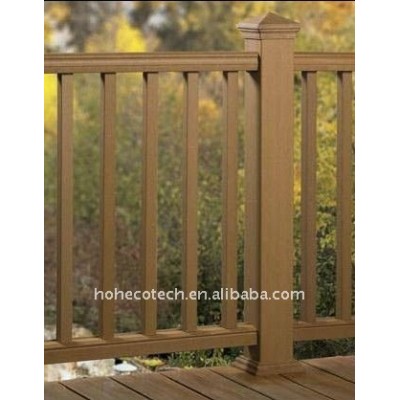 custom-length WPC composite fencing/railing outdoor railing WPC fence composite railing