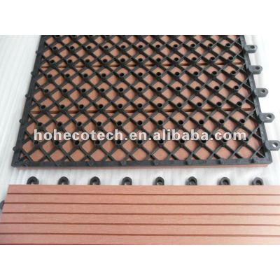 Easily installation Interlocking deck tile DIY wpc composite decking tile