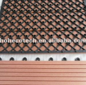 Easily installation Interlocking deck tile DIY wpc composite decking tile