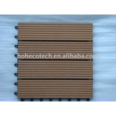 waterproof wood plastic composite decking tiles 30x30cm