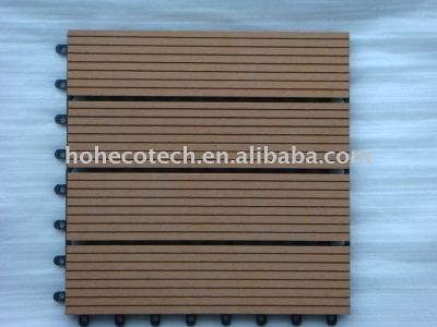 waterproof wood plastic composite decking tiles 30x30cm