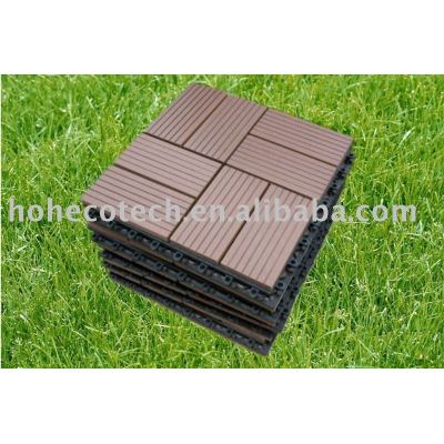 wood plastic composite decking/floor tile-easy installation