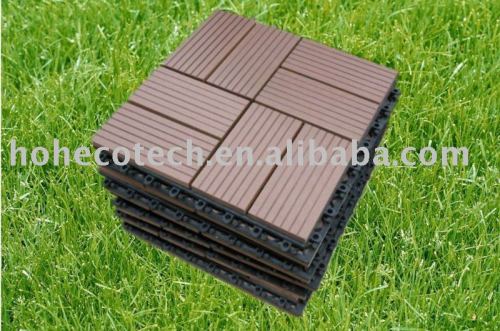 wood plastic composite decking/floor tile-easy installation