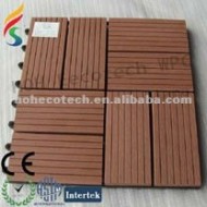 タイルの屋外のwpcのタイルの合成のdecking/の木製のプラスチックDIYタイル