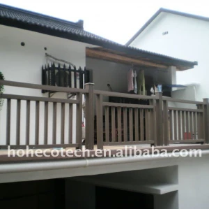 wood plastic composite wpc fencing/railing around Residential composite railing