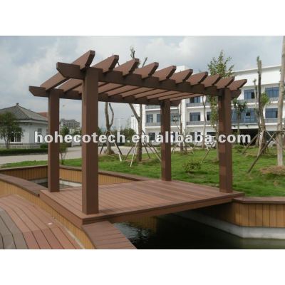 Wood plastic composite pergola/outdoor garden pergola/wpc pergolas/gazebo