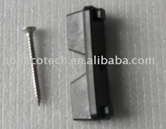 Plastic accessory decking clips for wpc flooring