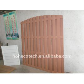 Impermeabile esterno recinto scherma wpc legno composito di plastica da giardino scherma/wpc ringhiera di recinzione in legno
