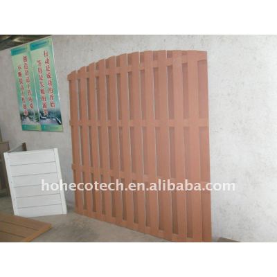 Waterproof outdoor fence wpc fencing wood plastic composite garden fencing/wpc railing wood fence