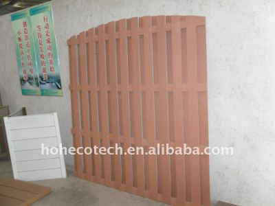 Waterproof outdoor fence wpc fencing wood plastic composite garden fencing/wpc railing wood fence