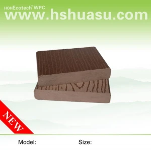 Sundeck composé en plastique en bois