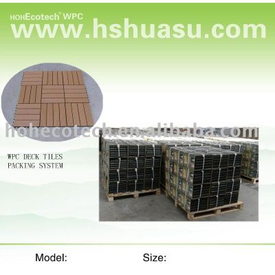Garden deck tile--WPC material