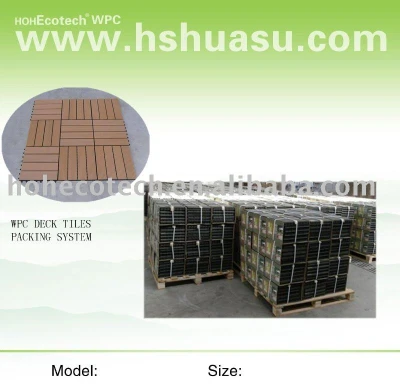 Garden deck tile--WPC material
