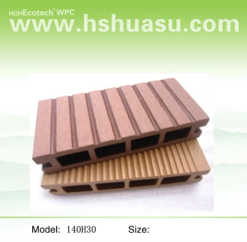 Decking composé en plastique en bois