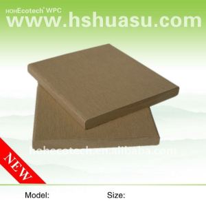 Fabrication 90*10mm wpc platelage composite bois plastique/plancher wpc decking panneau de plancher de pont