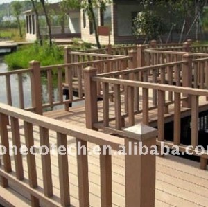 Non-paint, weatherproof Wood plastic composite decking/flooring decking wpc timber deck