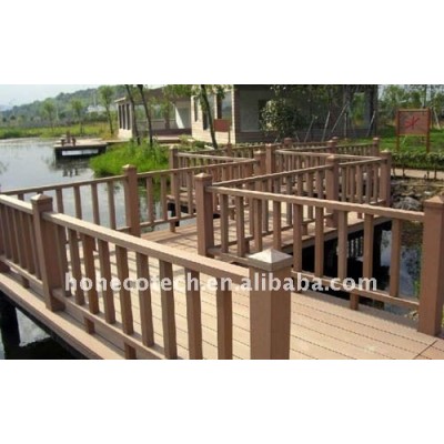 Non-paint, weatherproof Wood plastic composite decking/flooring decking wpc timber deck