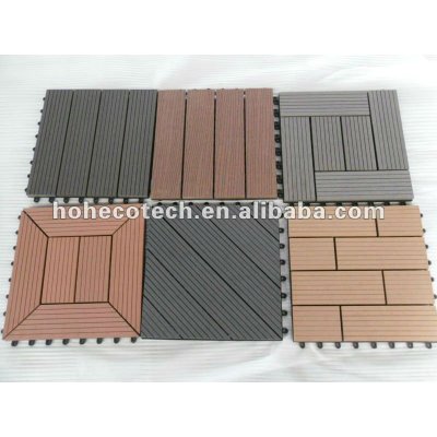 wpc diy deck tile/wood plastic decking tile