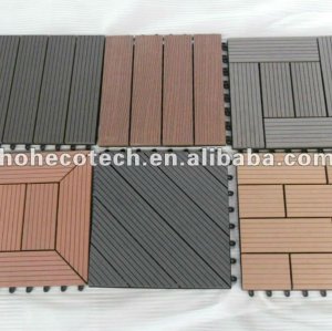 wpc diy deck tile/wood plastic decking tile