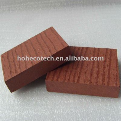 ecotech composite WPC interlocking decking tiles edges