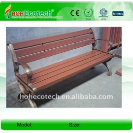 popular lazer ao ar livre park bench resto cadeiras wpc wood plastic composite bench