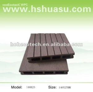 HDPE plastic & wood decking terrace floor/ Balcony flooring/ garden deck