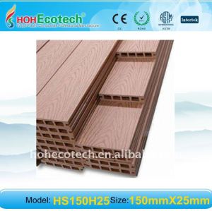 garantie de qualité ! Plancher en bois extérieur composé en plastique en bois de decking/plancher