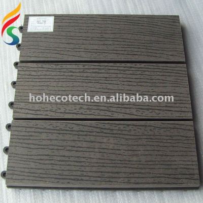 ecotech composite WPC interlocking decking tiles edges