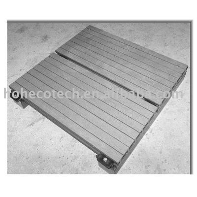 Assembled wpc flooring board