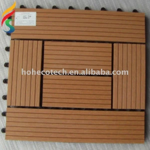 ecotech composite WPC interlocking decking tiles edges