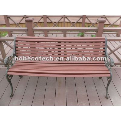 Wood Plastic composite wpc wooden chair/outdoor furniture/public chair/leisure chair