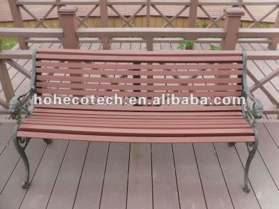 Wood Plastic composite wpc wooden chair/outdoor furniture/public chair/leisure chair